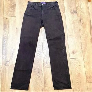NYDJ Black Straight Jeans 12